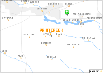 map of Paint Creek