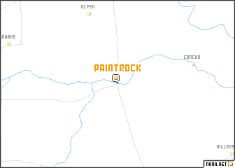 map of Paint Rock
