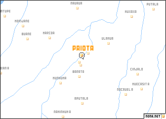 map of Paiota