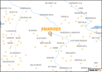 map of Paippinen