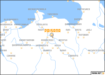 map of Paisana