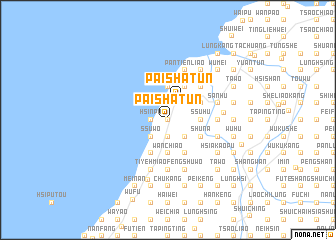 map of Pai-sha-t\