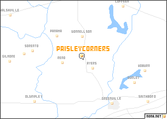 map of Paisley Corners