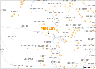 map of Paisley