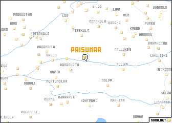 map of Paisumaa