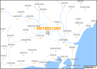 map of Paitangyuan