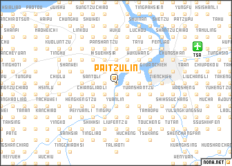 map of Pai-tzu-lin