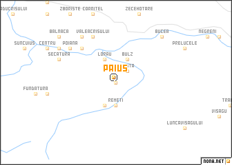 map of Păiuş
