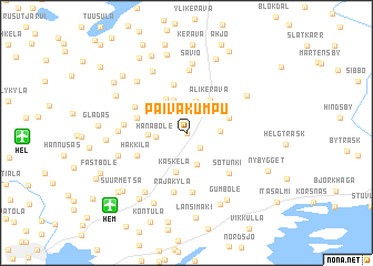 map of Päiväkumpu