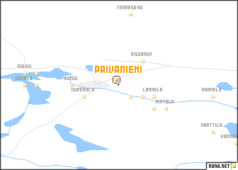 map of Päiväniemi