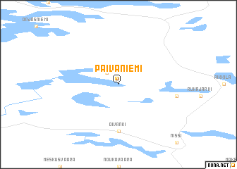 map of Päiväniemi