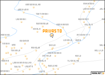 map of Päivästö