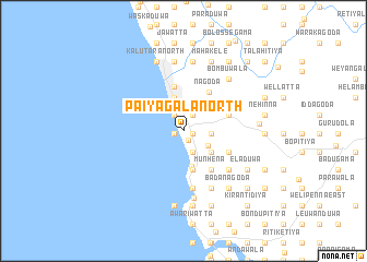 map of Paiyagala North