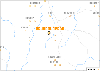 map of Paja Colorada