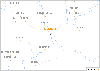map of Paján