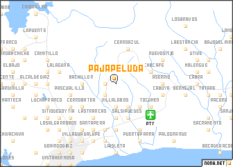 map of Paja Peluda