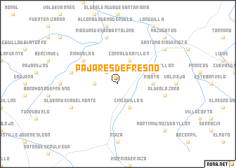 map of Pajares de Fresno