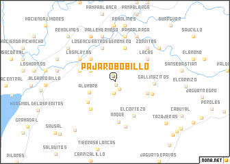 map of Pájaro Bobillo