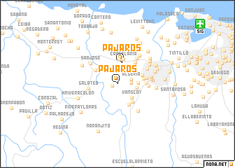 map of Pajaros