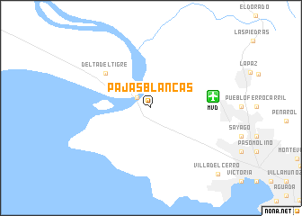 map of Pajas Blancas