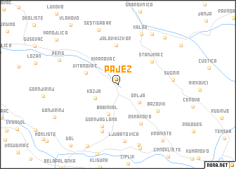 map of Pajež