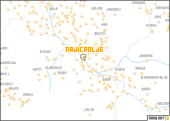 map of Pajić Polje