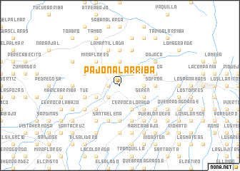 map of Pajonal Arriba