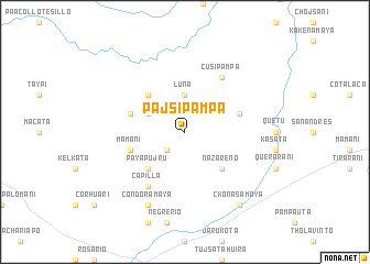 map of Pajsipampa