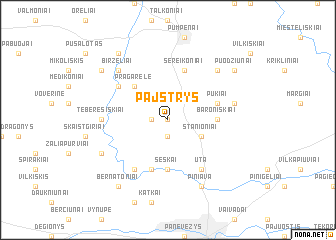 map of Pajstrys