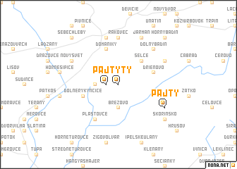 map of Pajty