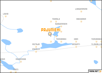 map of Pajuniemi