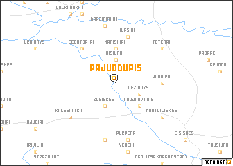 map of Pajuodupis