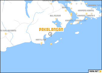 map of Pakalangan