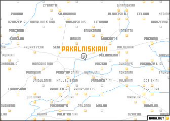 map of Pakalniškiai II