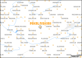 map of Pakalniškiai I