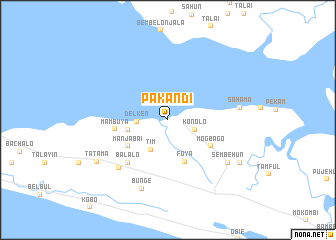 map of Pakandi