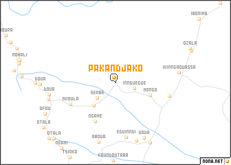 map of Pakandjako