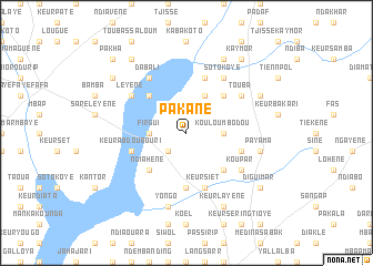 map of Pakane