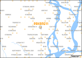 map of Pakangyi