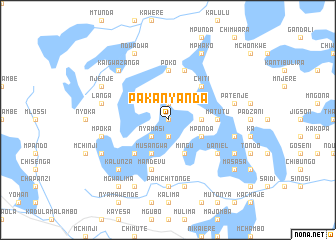 map of Pakanyanda