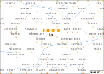 map of Pakapiai