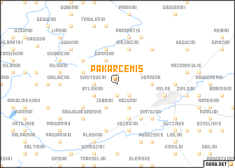 map of Pakarčemis