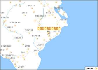 map of Pakaskasan