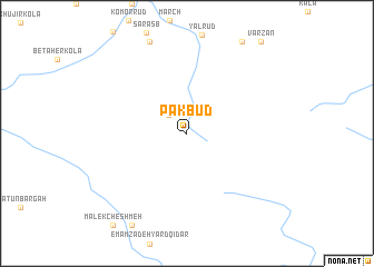map of Pākbūd