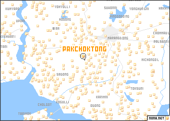 map of Pakchŏk-tong