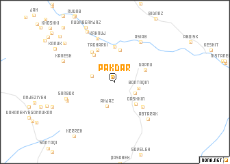 map of Pākdār