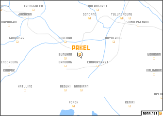 map of Pakel