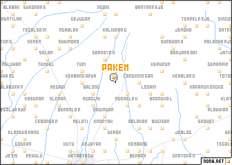 map of Pakem