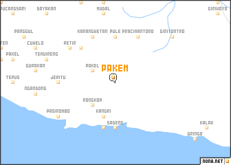 map of Pakem