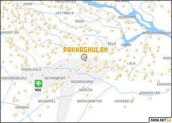 map of Pakha Ghulām